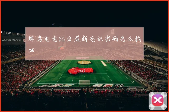 蜂鸟电竞比分最新忘记密码怎么找回